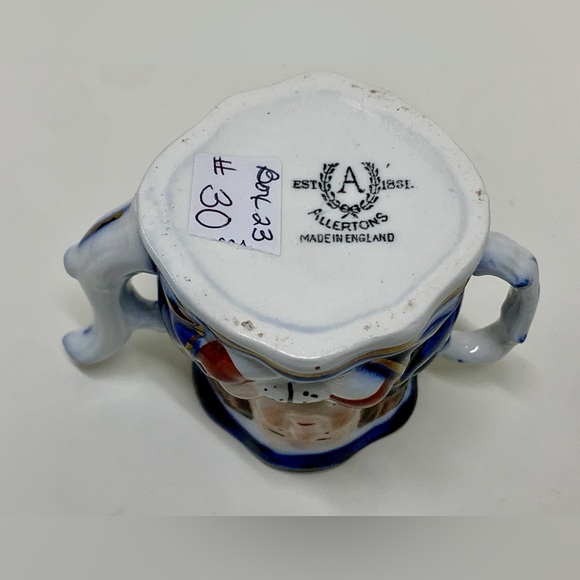 19th Century Vtg Allertons Est. 1831 Gaudy Staffordshire Miniature Toby Teapot - Picture 8 of 16